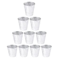 FUTINA 10 Pack Grease Bucket Liner Compatible with Traeger, Pit Boss, Camp Chef, Pellet Grill & Smoker, 6 Inch High Disposable Foil Drip Pan Liners