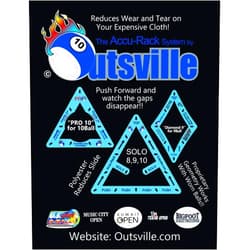 Accu-Rack Outsville Billiards Template Set (Solo, Diamond 9 and Pro 10)