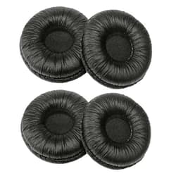 Bingle Ear Cushions Leatherette Spare Replacement for Plantronics Supra Plus Encore and Most Standard Size Office Telephone Headsets H251 H251N H261 H261N H351 H351N H361 H361N (4 Pack)(BEC-LTH4)