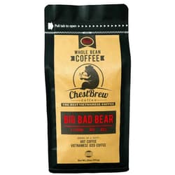 CHESTBREW COFFEE Chestbrew Whole Bean Coffee. Strong Medium Roast Vietnamese Coffee - Big Bad Bear Premium 20 Ounce Bag
