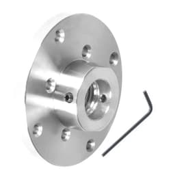 findmall 4 Inch Steel Wood Lathe Face Plate 1 Inch x 8TPI Threaded with Locking Set Screw for Wood Lathe Turning Reversing Lathes
