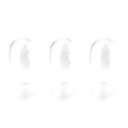 Firefly Imports Homeford 6-Inch Plastic Dome Display Case with Clear Base, Medium, 3-Count