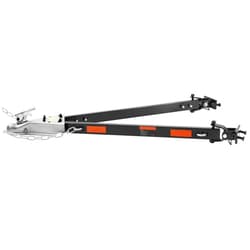 Happybuy Tow Bar - 5500 lbs Load Capacity, 39.4' Wide, with Chains, Powder-Coated Alloy Steel, Universal 2-Inch Hitch, Fits RV, Car, Trailer & Truck