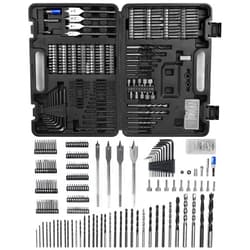 WESCO Drill Bit Set, 201 Pieces Power Screwdriver Bit Set and Impact Driver Bit Set for Wood Metal Cement Drilling and Screw Driving, Drill Combo Kit Assorted in Carrying Case Drill Bits