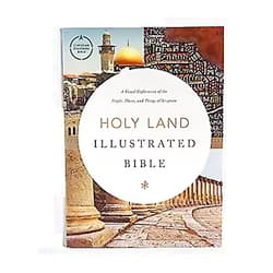 CSB Bibles by Holman CSB Holy Land Illustrated Bible, Hardcover, Black Letter, Full-Color Design, Articles, Photos, Illustrations, Easy-to-Read Bible Serif Type