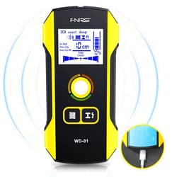 FNIRSI Stud Finder Wall Scanner - 6 in 1 Electronic Wall Wood Metal Stud Finder, Wall Detector with Updated Positioning Hole for Center and Edge of Wood AC Wire Metal Studs Joist Pipe