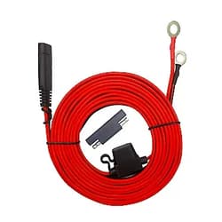 AEISVIK SAE Connector Ring Terminal Harness - 12FT SAE Plug to Ring Terminal Harness Assembly Cord 16AWG 2 Pin Quick Disconnect Battery Extension Cable with 15A for Car Motorcycle RVs Boats Solar Panel