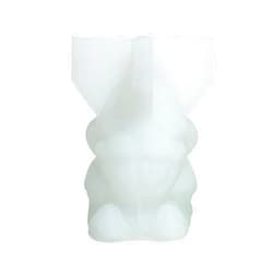 FeiYeup Christmas Dwarf Candle Mold Christmas Gnome Candle Mold for Making Candle Soap Plaster Ornament Christmas Desk Decor
