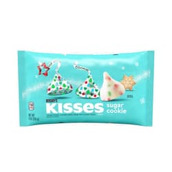 HERSHEY'S KISSES Sugar Cookie Flavored White Creme, Christmas Candy Bag, 9 oz