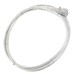 AWIORETON 80PCS Baling Wire 14 Gauge 14 Ft,Baler Wire Ties Bulk Heavy Duty,Bundle Single Loop,Cardboard Bailing,Emergency Galvanized Steel Wire Roll,Thicker Diameter Safer Work