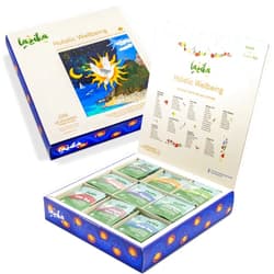 LAZİKA Lazika Herbal Tea Variety Pack, Holistic Wellbeing Tea Assortment, Tea Sampler Gift Set, Assorted Tea Variety Pack with Pyramid Tea Bags, Herbal Teas, Tea Gift Set, 54 Counts