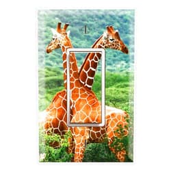 DecalSkin Graphics Wallplates - Giraffe - Single Rocker/GFCI Outlet Wall Plate Cover