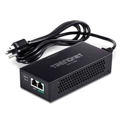 TRENDnet Gigabit PoE++ Injector, Convert A Non-PoE Port To A PoE++ Gigabit Port, PoE (15.4W), PoE+ (30W), Or PoE++ (95W), Up to 100m (328 ft), Integrated Power Supply, Black, TPE-119GI