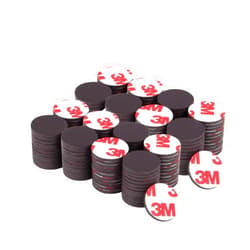 Towjug Round Magnets with Adhesive Backing, 120 Pieces 3M Adhesive Magnet Dots (Diameter 0.8’’ x 0.08”) Anisotropy Flexible Sticky Circle Magnets Tape for DIY Crafts