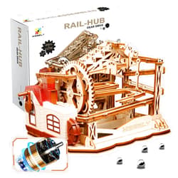 TOYTWIST 3D Wooden Puzzles for Adults, Electric Marble Run Mechanical Gear Drive System, DIY Creative Ornaments and Furniture Decoration, Suitable for Every 3D Puzzle Fans