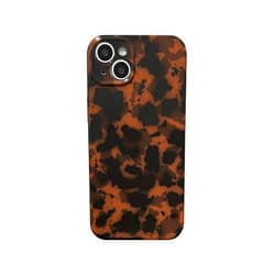 Aaknhen Tortoise Shell Phone Case Compatible for iPhone 13 Retro Leopard Cheetah Print Chic Animal Pattern Flexible Soft TPU Protective Cool Girls Amber Brown Phone Cover(for iPhone 13)