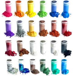 VITARIE Premium Mica Powder Pearlescent Pigment Set - for Epoxy Resin, Acrylic Paint, Bath Bombs, Soap Making, Nail Polish, Slime, Candle - 24 Colors / 0.11oz Each (20 Jars Mica + 4 Jars Glitter)