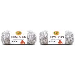 Lion Brand Yarn (1 Skein 790-600 Homespun, Clouds Yarn, 1 Count (Pack of 2)