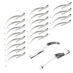 DGHAOP 20pcs Stainless Steel Window Screen Tension Spring Corner Clips 0.5x5x56mm Holding Screen Sliding in Aluminum Channel Safely and Securely