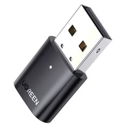UGREEN USB Bluetooth Adapter for PC, 5.0 Bluetooth Dongle Receiver [Windows 11/10/8.1 Driver-Free], Compatible with Desktop, Laptop, Bluetooth Mouse/Keyboard, Bluetooth Headsets, Bluetooth Speakers