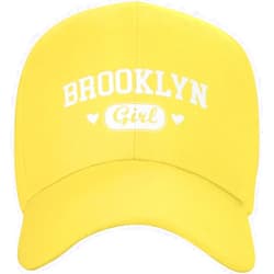AHBFC Brooklyn-Girl-New-York-Born-Raised-Home-State Pride Black Hat Men Women Adjustable Washed Baseball Hats Baseba