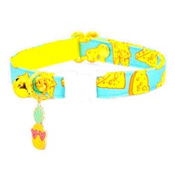 Kamercy Cat Collar with Charm - Safety Cat Collar Breakaway/Foodie Cheese Lover, Fromage/Cat Gift/Cat, Kitten (6
