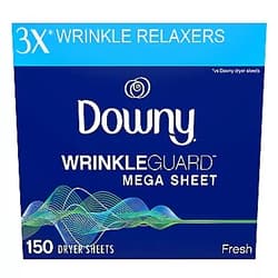 Downy WrinkleGuard Dryer Sheets, Fresh, 150 count Dryer Sheets, 150 count