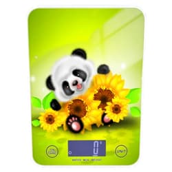 DOMIKING Panda Bear Sunflowers Food Scale Waterproof Digital Kitchen Scales Weight Ounces and Grams with Coffee Scale for Kitchen Cooking Baking
