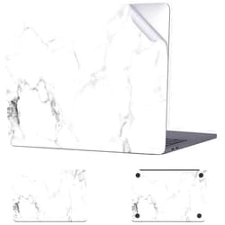 Digi-Tatoo Laptop Skin Compatible with Latest MacBook Air 13.6 inch (Model A3113 / A2681) - Logo Cutout, Anti-Scratch Full Body Protective Vinyl Skin Decal Sticker Wrap [Fresh Marble]