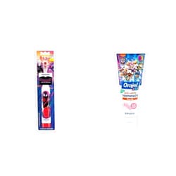 Arm & Hammer Kid’s Spinbrush Spiderman Powered Toothbrush, Paw Patrol Anti-Cavity Toothpaste Bundle
