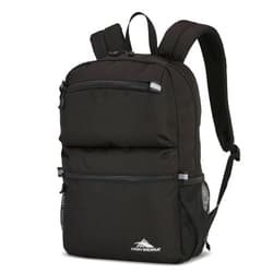High Sierra Abbreviate Backpack, Laptop Bookbag for Travel, Black, One Size
