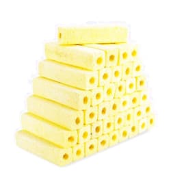 hygger 6.2-Inch Long Aquarium Bio Media Ceramic Filter Media Blocks for Sump Tank Pond Saltwater Aquarium Fish Tank Biological Media (7.9 lbs,40-pack)