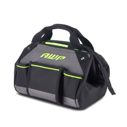 AWP Tool Bags, Premium Tool Bag, Black, Durable Tool Tote, for Professionals and Contractors