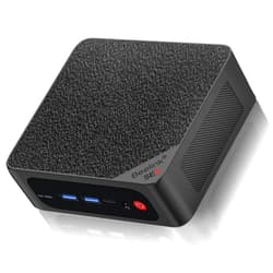 Beelink Mini PC SER5 MAX, AMD Ryzen 7 5800H(8C/16T,up to 4.4 GHz),Mini Computer 16GB DDR4 RAM 500GB M.2 SSD Graphics 8 core 2000 MHz Wifi6/BT5.2/HDMI+DP+Type-C,Support Three-Screen Display