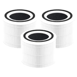 PETOX Core 300 Replacement Filter for LEVOIT Core 300 and Core 300S Air Purifier, 3-in-1 H13 True HEPA, High-Efficiency Activated Carbon, Compared to Part # Core 300-RF (White), 3 Pack
