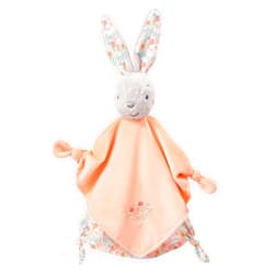Fehn HWTONG Fehn 062052 Schmusetuch Hase Deluxe | Stofftier-Schnuffeltuch mit Befestigungsring für Schnuller Zum Greifen, Fühlen und Liebhaben | Für Babys und Kleinkinder ab 0+ Monaten