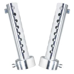 Amavoler 2 Pcs Motorcycle Exhaust Silencer Motorbike Muffler Insert Baffle Silencer Universal (silver-45mm,2Pcs)