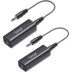 Smof 2 Packs Ground Loop Isolator, 3.5mm Noise Isolator Car Audio Noise Filter for Home Stereo System (Hum Eliminator Eliminate The Buzzing Noise) with 3.5mm Audio Cable