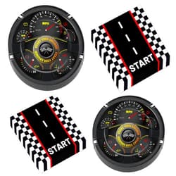 CHUNNIN 50Pcs Race Car Party Plates and Napkins Race Car Birthday Party Decorations Racing Themed Paper Dessert Plates Start Your Engines Tableware Set Serves 25 Guests Kids Boys Baby Shower Party Supplies