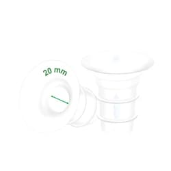 Maymom 20mm Maymom Flange Inserts (Long Plus) Compatible with Freemie 25mm Flanges; Compatible with 24mm Medela PersonalFit Flange, Spectra 24mm Flange, Momcozy S9 Pro/S12 Pro, 2pc/pk