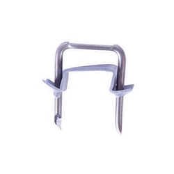 Gardner Bender MSI-5310 13/16 in (21mm), Metal Insulated Service Entrance Staple, w/Polyethylene Insulated Strap, Grey, (50-Pack)