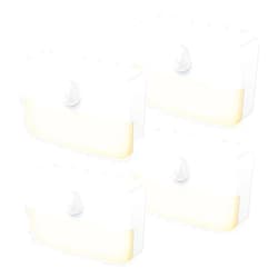 AMIR Mini Motion Sensor Light, Cordless Battery-Powered LED Night Light, Wall Light, Closet Lights, Safe Lights for Stairs, Hallway, Bathroom, Kitchen, Cabinet (Pack of 4 - Warm White)