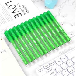 Temiary 12Pcs Erasable Gel Pens, Make Mistakes Disappear, Green Color Inks for Completing Sudoku and Crossword Puzzles (Green)