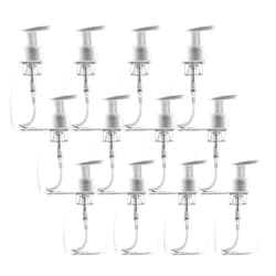 Bekith 12 Pack Foaming Soap Dispenser Pump Bottles, 8oz (250ml) Foaming Hand Soap Dispenser, Refillable Liquid Soap Foaming Dispenser, Empty Plastic Bottles for Kitchen, Bathroom, Commercial, Clear