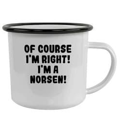 Molandra Products Of Course I'm Right! I'm A Norsen! - Stainless Steel 12Oz Camping Mug, Black