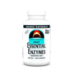 Source Naturals Essential Enzymes in Vegetarian Capsules, Digestive Aid* 500 Mg - 240 Capsules