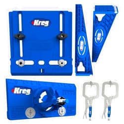 Kreg Drawer Slide Jig with Cabinet Hardware Jig, Concealed Hinge Jig and Two 2