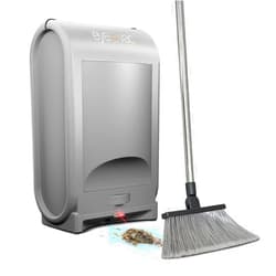 EYE-VAC EyeVac Pro Touchless Vacuum Automatic Dustpan - Ultra Fast & Powerful - Great for Sweeping Salon Pet Hair Food Dirt Kitchen, Corded Canister Vacuum, Bagless, Automatic Sensors, 1400 Watt (Sliver)