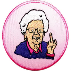 Nice Night Funny Slogan Patches Grandma Saying FCK You Funny Slogan Word Patches Appliques Fabric Decorating for Hat Cap Polo Backpack Clothing Jacket T-Shirt DIY Embroidered Iron On/Sew On Patch