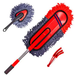 Bzczh Soft Microfiber Car Duster Exterior Scratch Free Multipurpose Duster with Extendable Handle Duster for Car, Truck, SUV, RV and Motorcycle